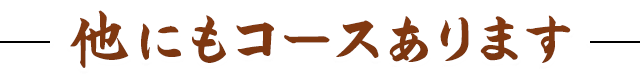 他にもコースあります